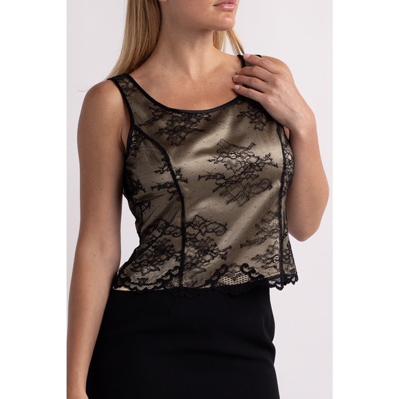 Vintage Kasper Lace Corset Top - Picture 1 of 6